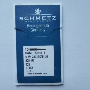 SCHMETZ 바늘  DDX1/214X1/428  산업용 가죽/두꺼운 직물 재봉틀용  10피스(로트)  훌륭한 품질