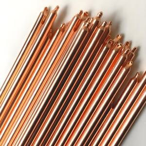 6mm 직경 열 구리 튜브 히트 파이프 냉각 막대 60-250mm 컴퓨터 라디에이터 냉각 긴 일반