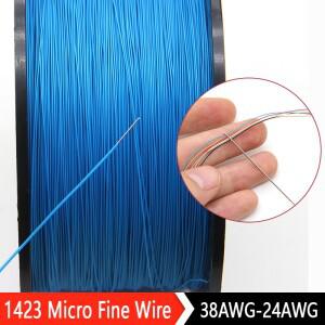 5~500m PTFE 와이어 UL1423 은도금 단심 케이블 38~24AWG PVDF 마이크로 미세 전자선 고온 구리선