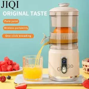 JIQI 전기 Juicer 감귤류 오렌지 레몬 압착기 USB 충전 주스 컵 블렌더 신선한 분리기 프레스 기계