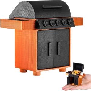 Toyvian 1 12 스케일 미니어처 BBQ 그릴 랙 인형집 액세서리 주방 야외 캠핑 장면용 PLA 미니 바비큐