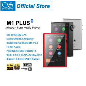 네트워크플레이어 SHANLING M1 PLUS DAC 듀얼 플레이어 WIFI LDAC DSD512 ES9069Q SGM8262 DLNA 블루투스 휴대용 고해상도 HIFI MP3 음악 AIRPLAY