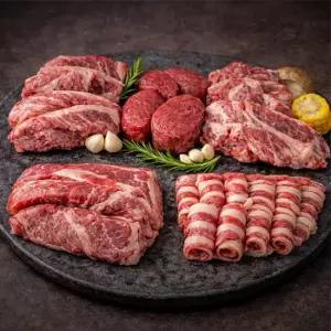 미국산 소고기 모둠 1kg(척아이롤등심/소갈비살/부채살/우삼겹/업진살/각200g)