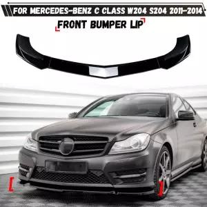 벤츠 C클래스 W204 S204 11-14 AMG 라인 스포츠카 프론트 범퍼 립 스플리터