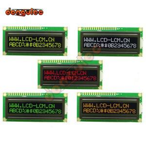 162 문자 LCD 모듈 디스플레이 스크린, FSTN 네거티브 블랙 배경, LCM, 레드, 그린, 화이트, 오렌지, 옐로