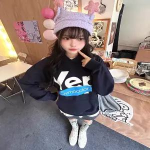 후드 티 가을 겨울 풀오버 맨투맨 SYMOCOLOR 알파벳 YEP 후드티 루즈핏 여유로운 무드의 미국식 캐주얼 스