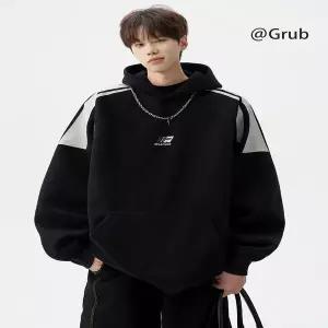 후드 티 가을 겨울 풀오버 맨투맨 420g 묵직한 후드티 남여공용 공용 가을용 미국식 하이스트리트 커플 아