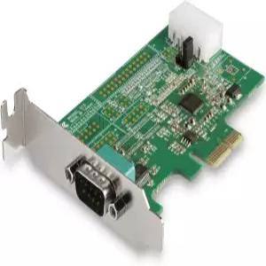 StarTech 1포트 PCI Express RS232 시리얼 어댑터 카드 TAA PX1S953LP PCIe DB9 호스트 컨트롤러 16950