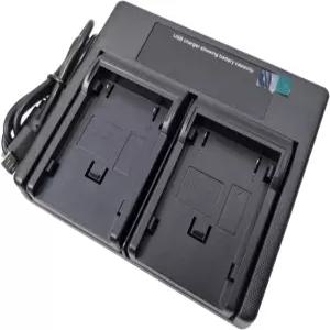 USB Dual Battery Charger for JVC BN-V408 AA-V40 DVL GR-D GR-DV Series Camera