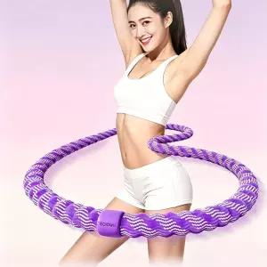3.4/4.1/5LBS 소프트 스프링 무게감 있는 훌라후프 조용하고 끼임 방지 디자인 휴대용 피트니스 인피니티