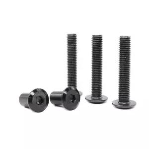 binifiMux 10개입 블랙 M8 40mm 카운터싱크 리벳 소켓 캡 연결 볼트 너트 조립 키트 가구