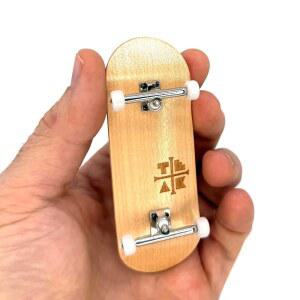 티크 튜닝 34mm 프로 핑거보드 완성 - 프로급 부품으로 완전 조립 스타일 목재 데크(34x97mm), 울트라스핀 베어링 휠, 프로디지 2세대 트럭 실버
