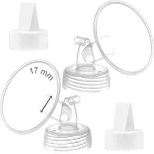 메이맘 17mm 플랜지 및 덕빌 밸브 스펙트라 S1 S2 유방 펌프 오리지널 액세서리 부품 교체