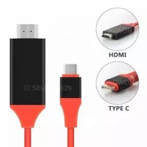 to 컨버터 화면미러링 스마트폰미러링 C 케이블 type HDMI 1.9M HD-V08