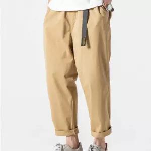 남자 면바지 와이드 데일리 데이트 팬츠 캐주얼 밴딩
