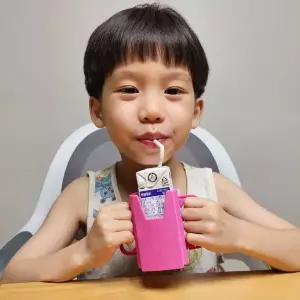 [RIZPICK]접이식 우유팩 홀더 케이스 우유 팩음료 두유 손잡이