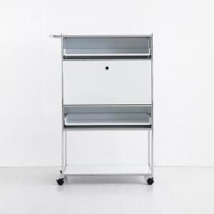 마켓비 심플리 이동식 수납장 4단 1문 BC641