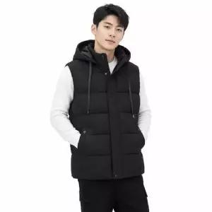 남성 롱 후드 패딩 베스트 조끼 LD-VEP-QLD738