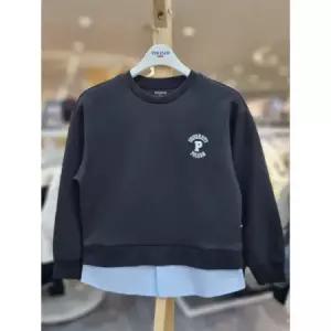더블니트 셔츠레이어드맨투맨 PKF1TR3050