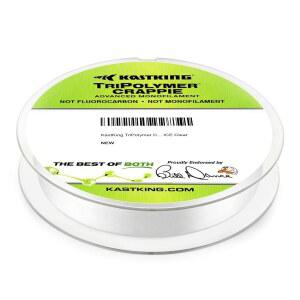 KastKing TriPolymer 크래피 고급 모노필라멘트 낚시줄, 슈퍼 스무스 | 거의 보이지 않는 Tri-Extrusion 나일론, 2배 마모 저항, 낮은 빛 굴절 및 신축성, 크래피용 높은 매듭 강도