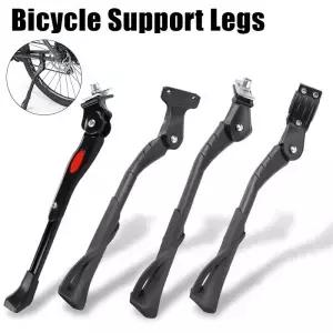 자전거 킥스탠드 전기 발받침 조정 가능한 알루미늄 합금 MTB 눈 접이식 지지대 다리 쉬운 설치 주차 랙