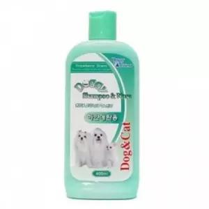 강아지 고양이 백모용 샴푸 린스 400ml 1P 올인원