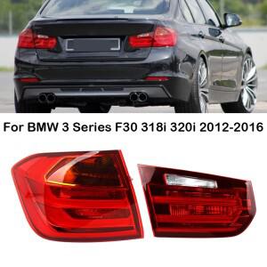 BMW 3 시리즈 F30 316 318i 320i 2012 2013 2014 2015 2016 전구가없는 자동차 테일 라이트 브레이크 테일