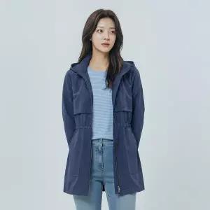 PAT 면터치폴리 후드탈착 롱 점퍼_1I21303