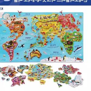 가베가족 KS4220 몬테소리플러스마그넷세계지도퍼즐 마그넷지도퍼즐 자석지도 yhEBF44