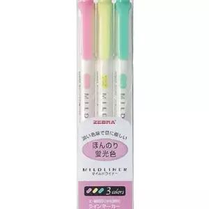 제브라마일드라이너3색세트 형광펜 제브라마이드라이너 yh5BFF4