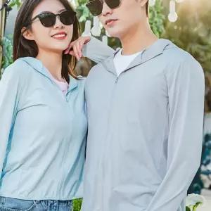 여름 쿨 후드집업 커플 초경량 자외선 차단 등산복 점퍼 트렌디아우터 yhA806E