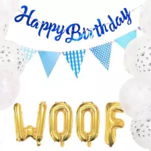 쏭스 우프 삼각 가랜드 풍선세트 생일꾸미기