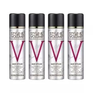더마클라센 스타일앤 볼륨짱짱 흑채 스프레이 블랙 120ml x4