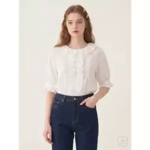 써스데이아일랜드Thursday Island 프릴장식 오픈형 블라우스T244MBL259W 1182711