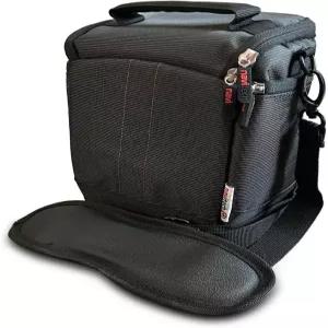 Nitech 블랙 보호 포터블 핸드헬드 쌍안경 케이스 트래블백 Nikon Monarch M5 8x42 대응