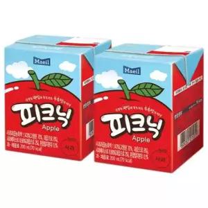 매일 사과 200ml x 48팩 24팩x2박스 청포도 주스 사과 과수원