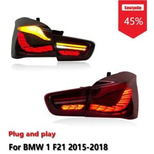 BMW 1 시리즈 F21 F20 2015-2018용 Sewiyolin 자동차 LED 테일 라이트 어셈블리, 자동 안개등 DRL 브레이크