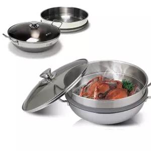 키친아트 냄비 일품 통3중 2단 찜냄비 24cm 304스텐 [BQW24368]