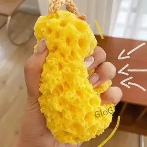 치즈 목욕 공 슈퍼 부드러운 사랑 스폰지 타올 꽃 벌집 물집 마술