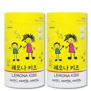 경남제약 레모나 키즈 어린이 청소년 씹어먹는 비타민 100정 2통