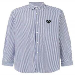 24FW 꼼데가르송 긴팔 셔츠 P1B018AXB0180511 BLUE DOM