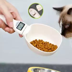 사료 스푼 강아지 고양이 계량저울 스쿱 정량 배식 수저 LCD 분리형 스푼 250G