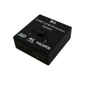 HDMI 2.0 선택기 2포트 4K UHD 양방향 모니터 셀렉터 스위치 60Hz
