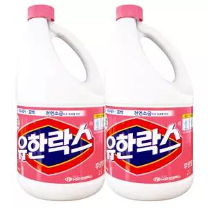 유한락스 후로랄 2Lx2개/곰팡이제거/찌든때/묵은때/얼룩제거/소독제/표백/세정제/악취제거/청소/살균/위생