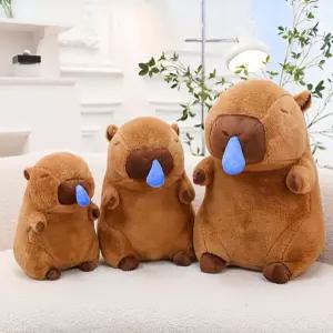 빠른 배송 귀여운 콧물 안고자는인형 카피바라 대형 봉제인형 42cm 대 동물인형 여자친구선물 서치D2
