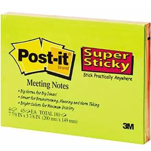 3M 4색무선 45매X4권 포스트-잇6845-SSP 노트