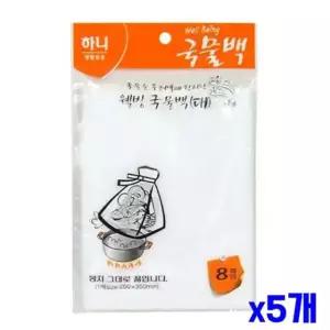 주방잡화 국물백 대향 8매입 x5개 차거름망 차주머니 차끓이기 넓은입구 티백걸이