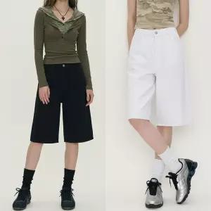 여성 탄탄핏 A라인 5부 코튼 버뮤다 팬츠 JEB-1008203