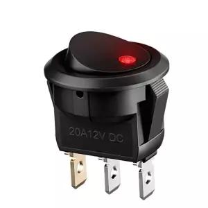 SPS006 원형 토글 온오프스위치 똑딱이 12V 24V 겸용 LED레드