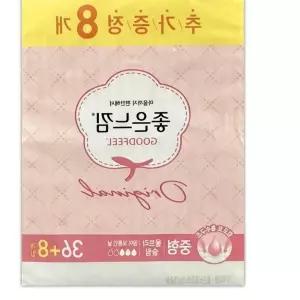 좋은느낌 울트라 44P 생리대중형날개 체내형생리대 화이트시크릿홀 화이트수퍼흡수 팬티라이너 yh4E91E